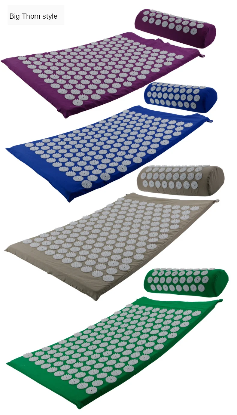 Description Picture 6 of itemMassager Yoga Mat Cushion Acupressure Massage Mat Sets Spike Fitness Yoga Pilates Relieve Stress Back Pain Applicator Kuznetsov