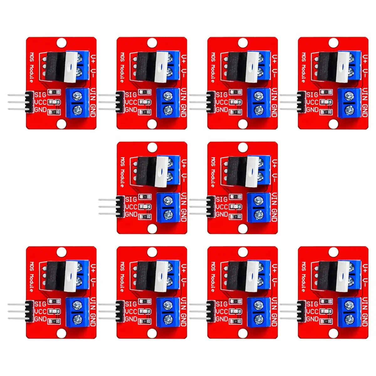 (A23G) IRF520 MOSFET 드라이버 모듈 Arduino MCU ARM Raspberry Pi PWM용 0-24V 고전력 스위치 버튼 제어 보드