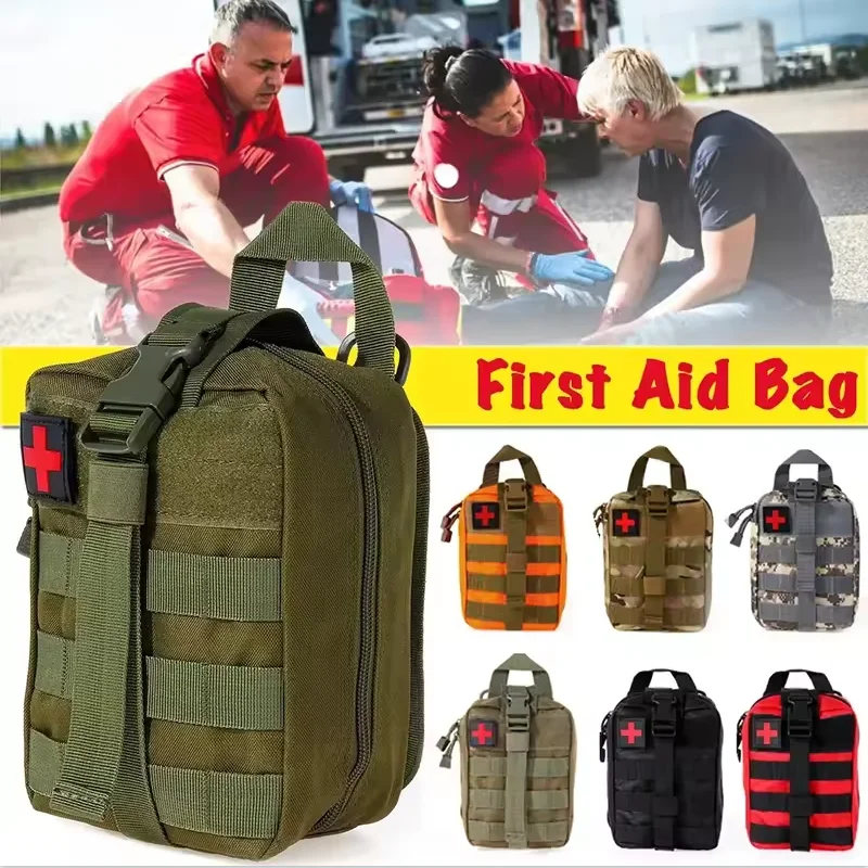 Portable Tactical First Aid Kits Medical Bag Emergency Outdoor Hunting Car Camping Molle Survival Tool EDC Pouch Organizer 1