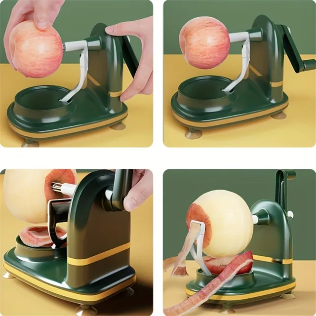 1pc Hand Crank Apple Peeler Automatic Rotation Adjustable Clamp Fruit Peeling Tool uses for kitchen fruit prep gadget 6