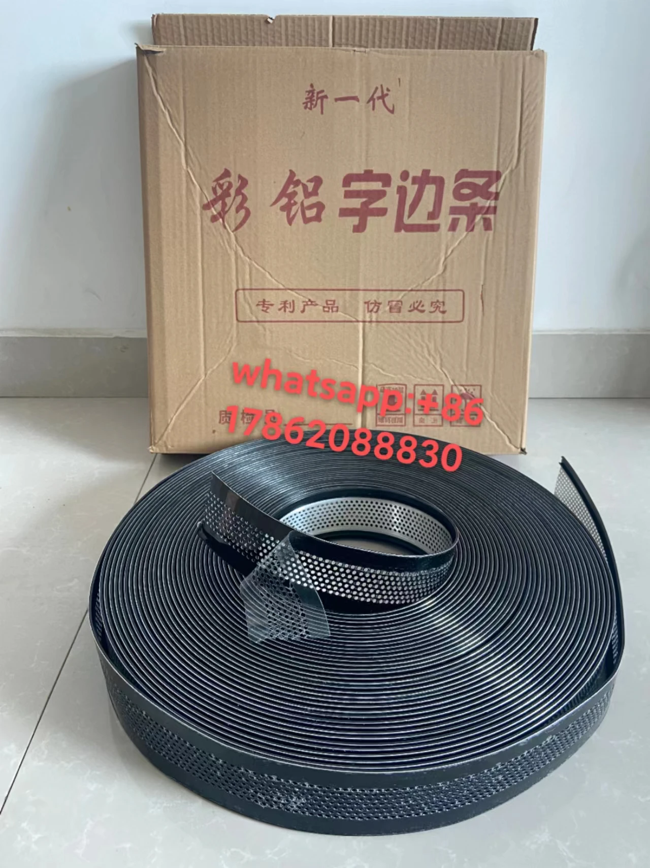 Punch Round Hole Hand Channel Letter Aluminum Coil Material 80mm