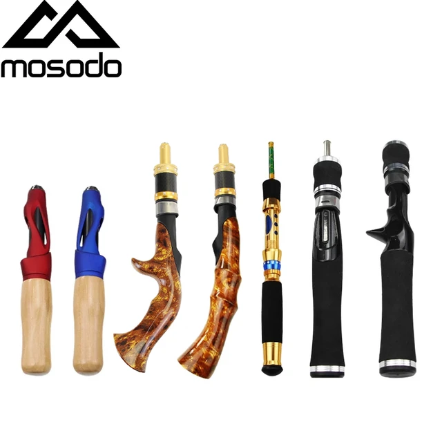 Mosodo Spinning Fishing Rod Handle Soft Wooden Grip Ice Winter