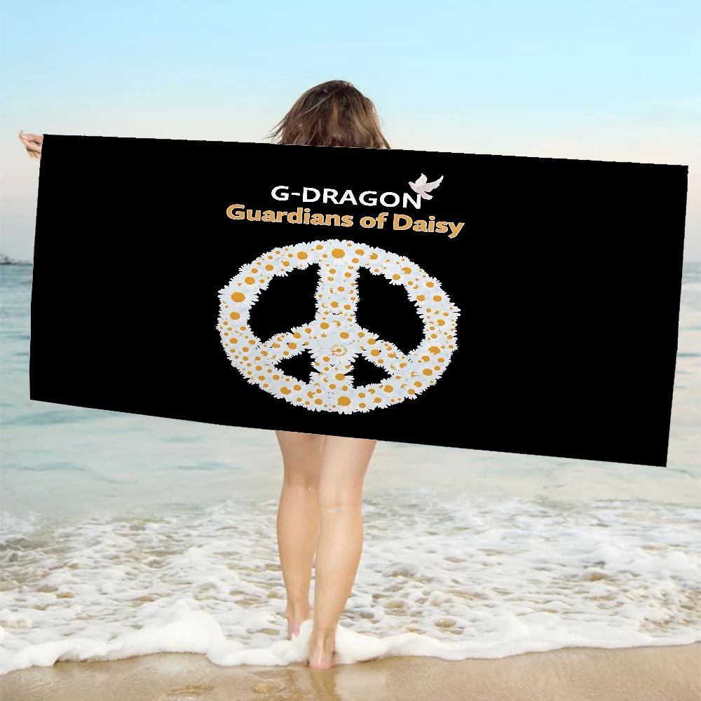 G-Dragon Peaceminusone Design Big Microfiber Beach Towels Quick Dry Towel Sand Beach Towels Pool Towel For Travel Swim Pool Yoga 2