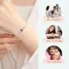 s925 Personalized Projection Photo Bracelet-Heart Pendant Bracelet-Projection -Memorial Custom Image Jewelry Women Family Gift 4