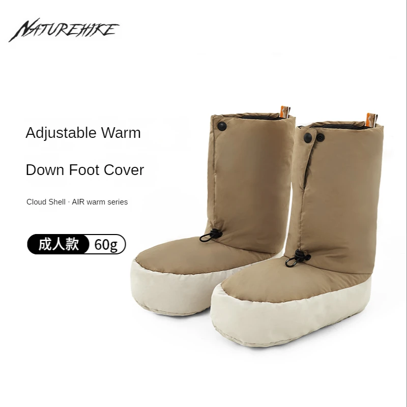 Naturehike Outdoor Adjustable Non-Slip down Booties Autumn and Winter Camping Hiking Waterproof Warm Shoe Cover