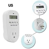 ManHua EU/US/UK/VN Plug Electronic Digital Timer Switch Outlet 230V 50HZ 24 Hour Cyclic Programmable Timer Socket 5