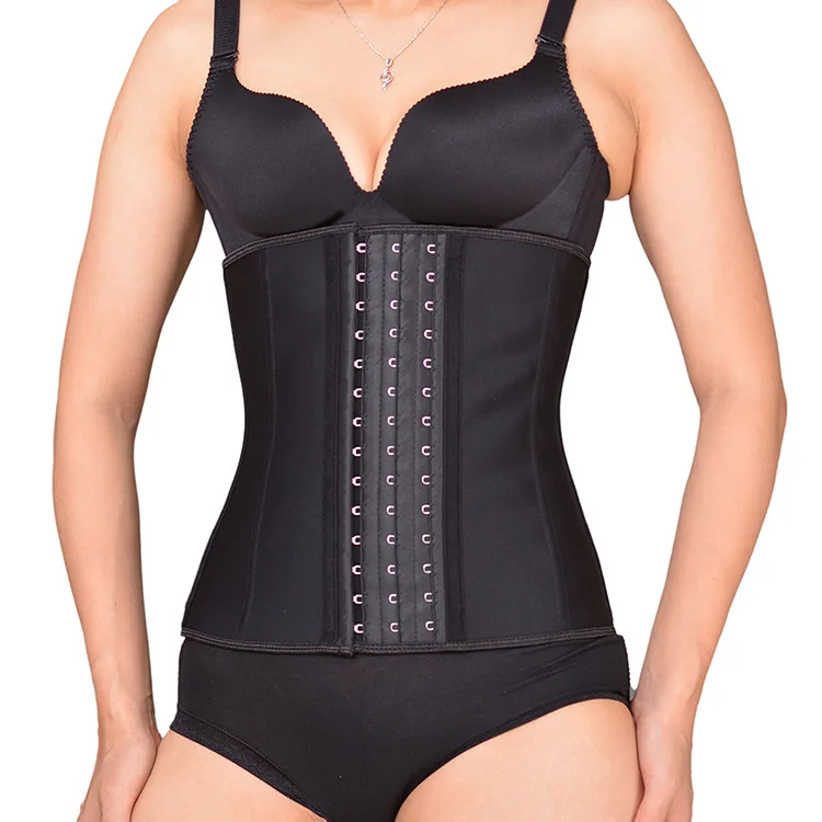 

Long Style Rubber Lingerie Waist Trainer Black Skin Colors Xxs-6xl Large Sizes Fajas Moldeadoras De Cintura Women Waist Gorset