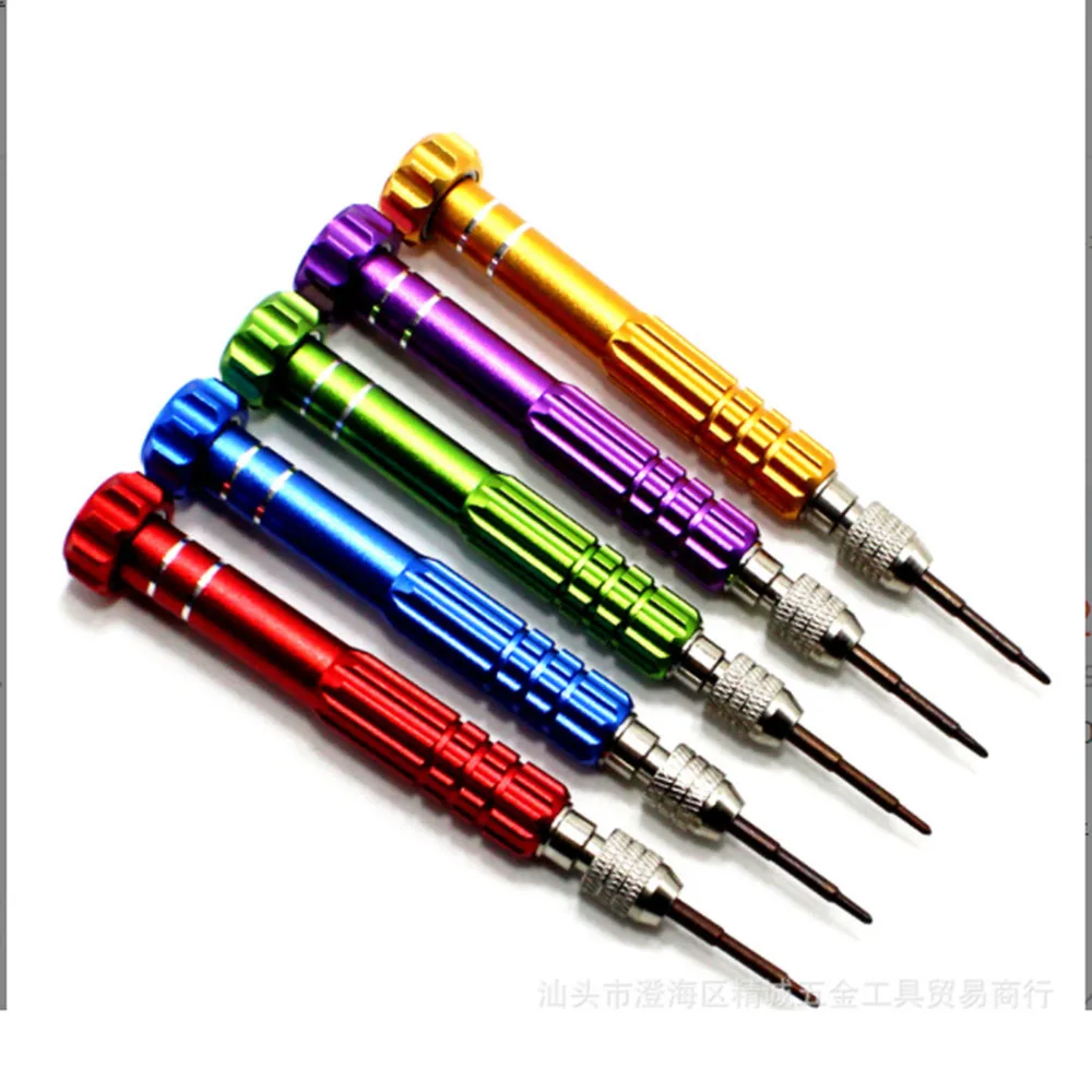 

Mini Screwdriver iPhone repair kit DIY Mobile Phone Open Repair Tools Kit 5 in 1 Aluminum Alloy Mini Screwdriver mobile Tools