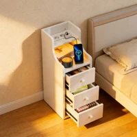 Прикроватная тумбочка, тумбочки для спальни, простая стойка для хранения, современный шкаф большой емкости, многослойные шкафчики для хранения, скандинавская мебель