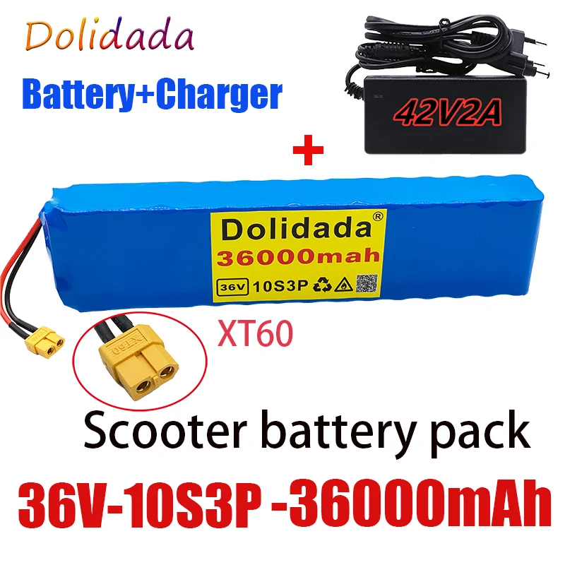 

Brand New 36V 36000mAh 600W 10s3p Li-ion Nattery Pack 20A BMS M365 Pro EBike Bicycle Scooter