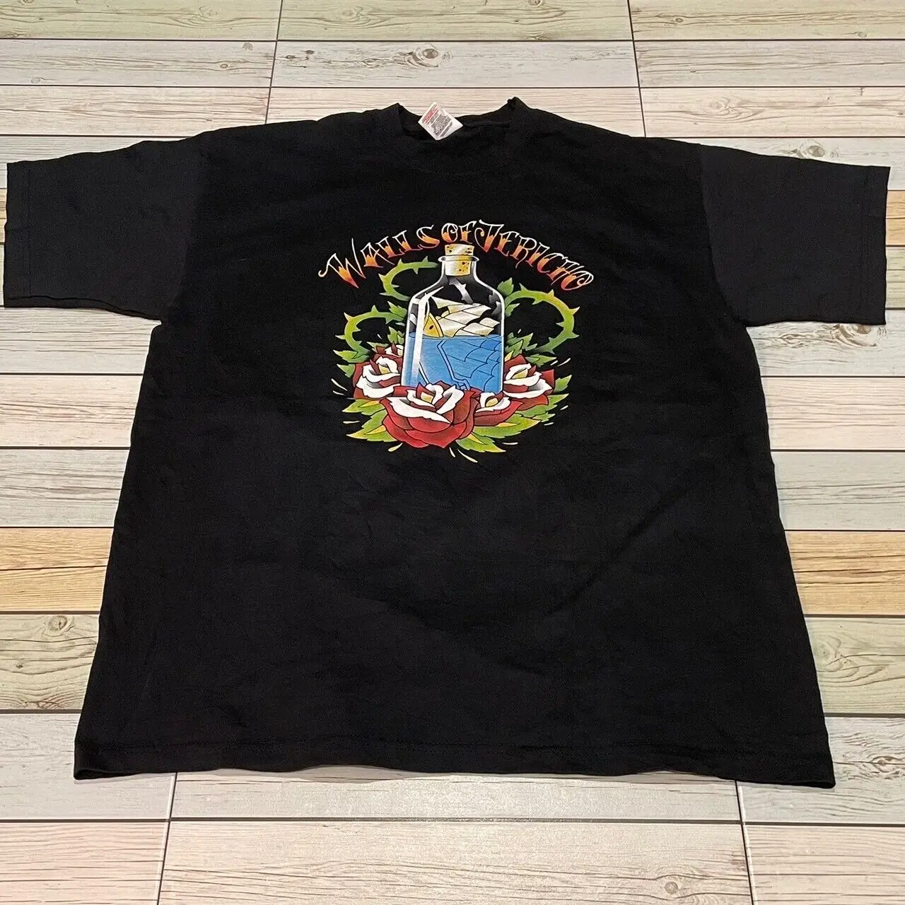 Rare Vintage Walls Of Jericho Band Tour T Shirt Atebread Madball Hardcore