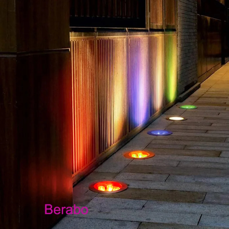 Description Picture 6 of itemOutdoor 9W Waterproof RGB LED Underground Lamps with Remote Controller 110V220V Inground Light for Ground Garden Path Park Floor