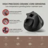 New Electric Coffee Grinder USB Type-C Charging Portable Nuts Grains Pepper Coffee Bean Grinder Home Travel Black grinder 5