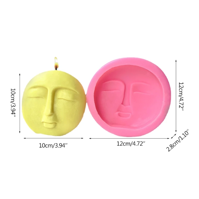 Face Decoration 3D Soap Mould DIY Epoxy Mold Handmade Candles Aroma Wax Soap Molds for Decorations