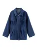 Vintage Washed Denim Women Shirt Slim Lapel Full Sleeve Single Breasted Female Jackets 2025 Spring Fashion Lady Outerwear 6
