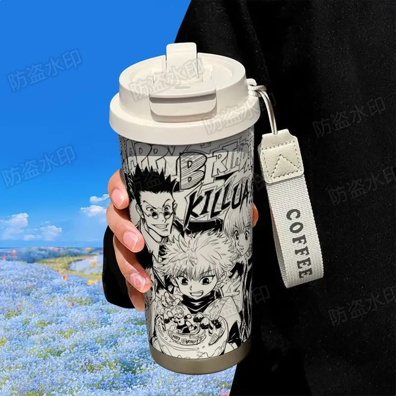 كوب معزول من HUNTER × HUNTER مصنوع من الفولاذ المق...