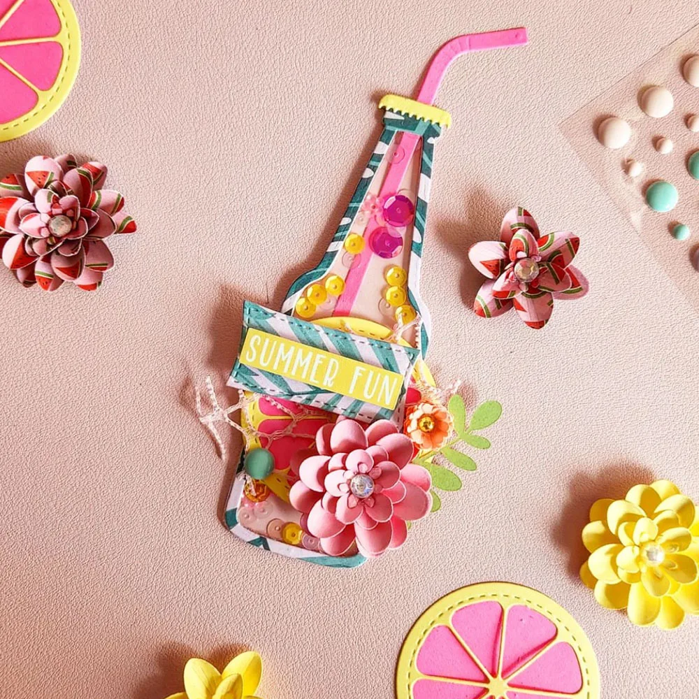 Description Picture 2 of itemKSCRAFT Soda Bottle Shaker Metal Cutting Dies Stencils for DIY Scrapbooking Decorative Embossing DIY Paper Cards