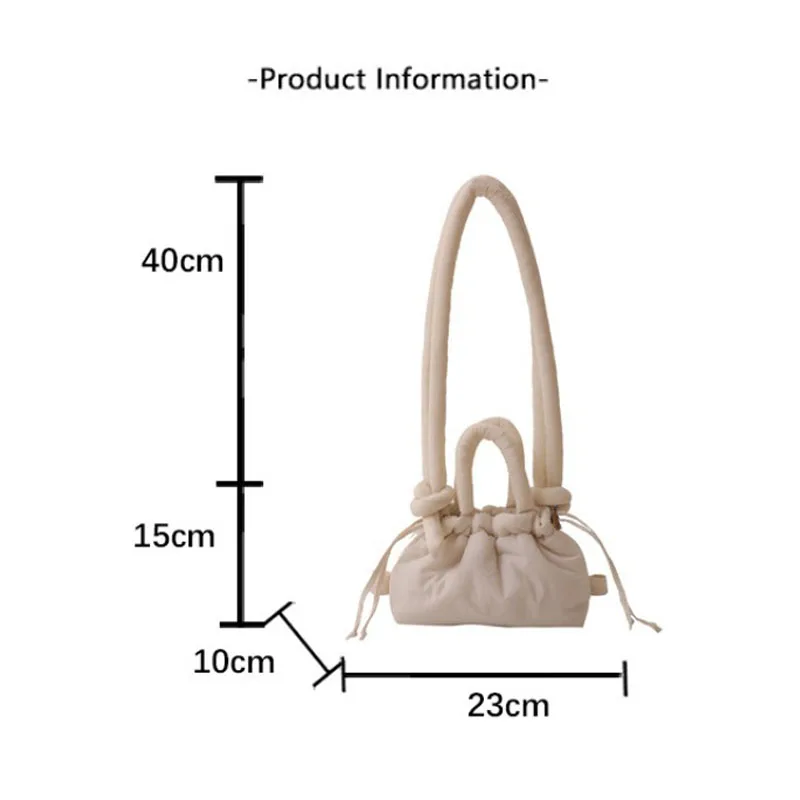 รูปสินค้า กระเป๋าถือแฟชั่นเกาหลี กระเป๋าสะพายข้าง กระเป๋า Mini Tote ผ้า Soft Dacron สำหรับผู้หญิง