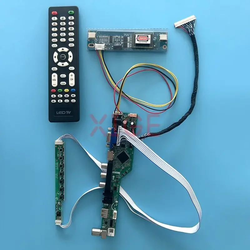 

Для LM190E08 LM170E03 CLAA170EA10 плата контроллера 2CCFL 30-контактный LVDS DIY комплект 1280*1024 TV аналоговый AV + HDMI + VGA + IR + ЖК-монитор со входом USB