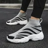 Men Women's Socks Boots High Top Casual Sneakers for Unisex Platform Shoes  Mesh Breathable Walking Shoes Tennis Sport  Sneakers 3