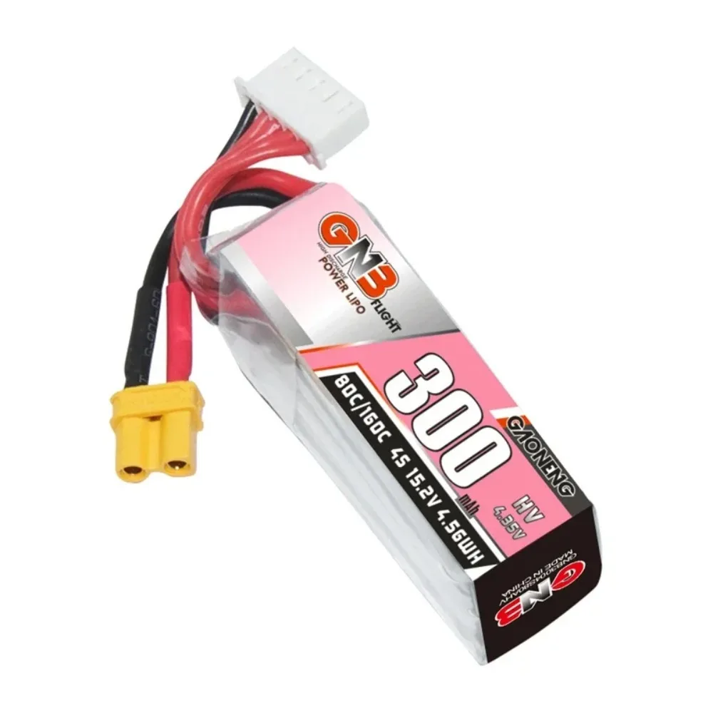 Batterie LiPo GNB HV 4S 15.2V 300mAh 80C/160C pour Drone Beta95X XT30