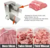 Haywhnkn 2.5Mm Meat Cutting Machine Commercial Meat Cutter Machine Meat Slicer For Meat Slice/Shredded Meat Full Stainless 2