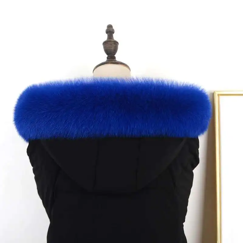 Echt Fox Pelz Kragen 100% Natürliche Pelz Schal Frauen Winter Luxus Warme Pelz Schal Damen Geniue Pelz Schals Für Mantel Unten jacke Männer – Detail 12