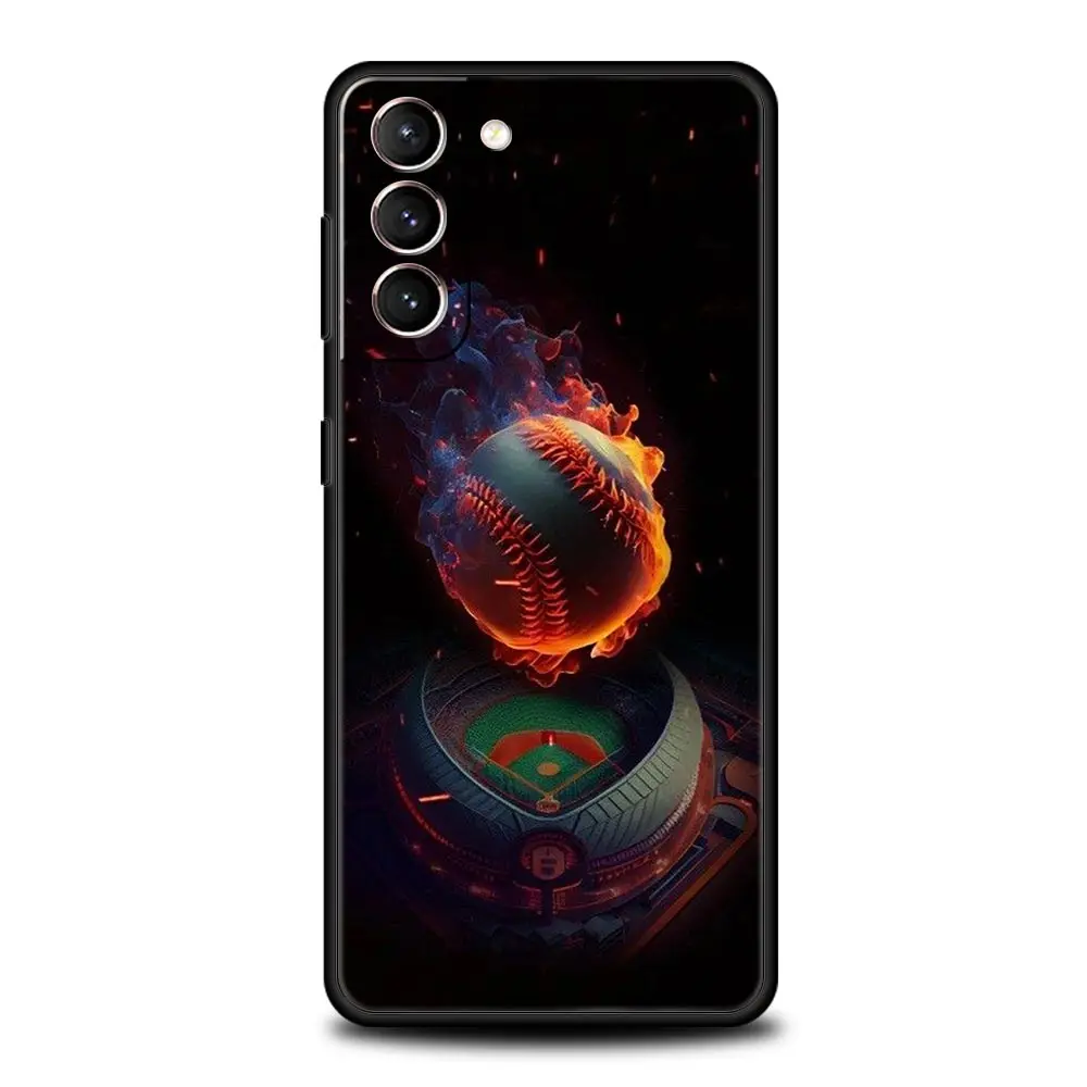 Silicone Baseball Design Phone Case - Soft and Durable Cover