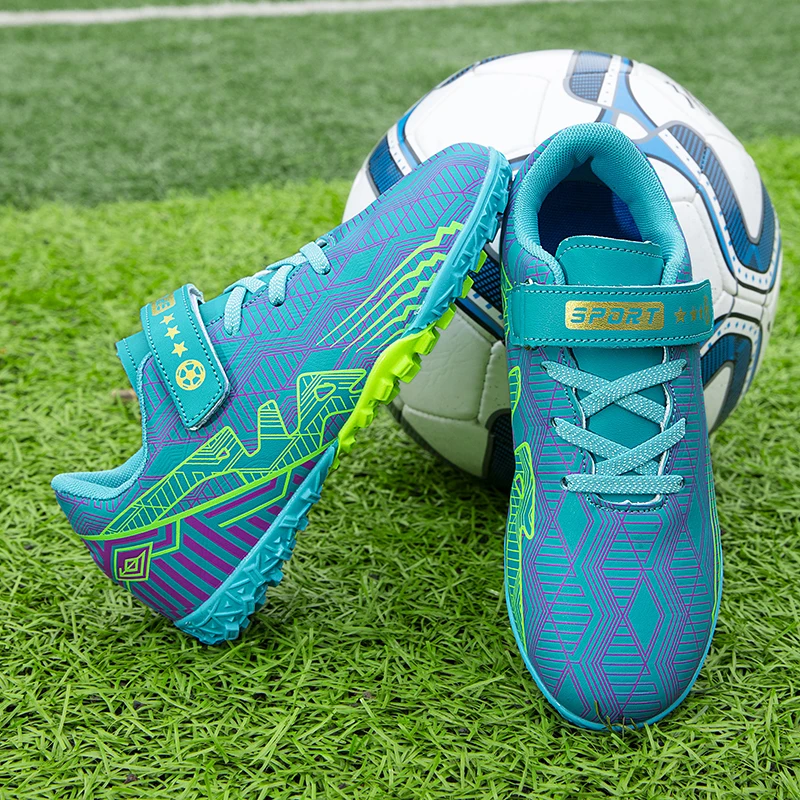 Soccer Shoes Kids Boys Girls TF Non-slip Student Indoor Training  Football Boots Ultra Light Shock Absorption Soccer Sneakers