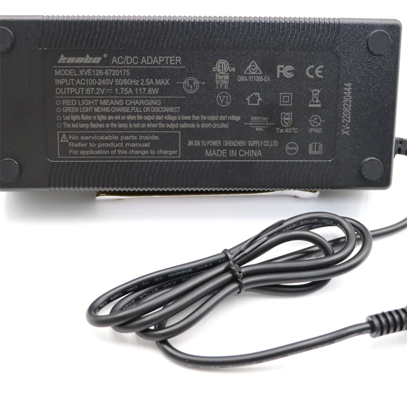 Original Kaabo Mantis Ladegerät 67,2 V 1,75 A Netzteil Schnelleres Ladegerät für Kaabo Mantis 10 60 V 18,2 Ah Elektroroller-Ladegerät – Detail 6