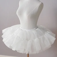 Jupon à Volants en Tulle pour Femme, 6 Couches, Jupe Bouffante à Bulles, Tutus Plissée sans Cerceau, Sous-Jupe Courte, Demi-Slip 2
