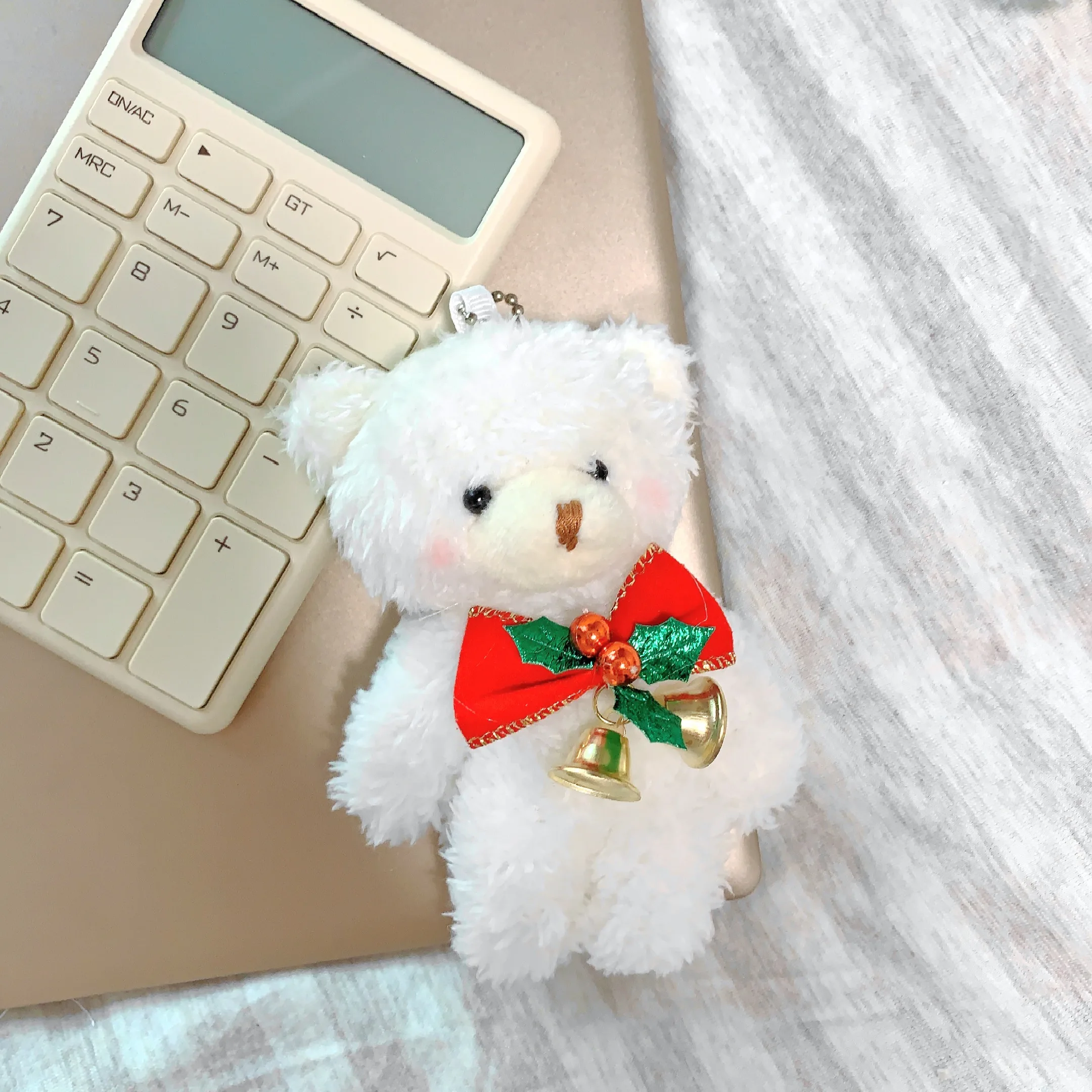 thumbnail image 1 of 12cm Cute Blush Teddy Bear Plush Toys Cartoon Rabbit Bunny Animal Plush Stuffed Dolls Keychain Pendant Girl Small Gift Wholesale, 1 of 5