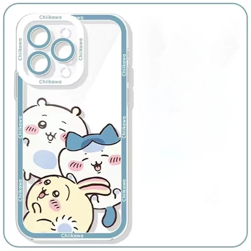 C-Chiikawas Clear Case for Samsung Galaxy S25 S24 S23 S22 S21 Ultra Plus S20 FE A73 5G A72 A71 4G A56 A55 A54 5G A52 Soft Cover 6