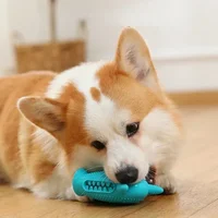 Dog Molar Toy Food Grade Silicone BPA Cute Little Monster Dog Tooth Cleaning Interactive Bite Resistant Sound Toy Pet Supplies 2