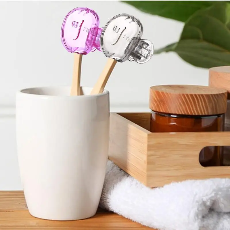 Brush Head Protector Toothbrush Cover Cap Case Tooth Brushing ClipCover Cap Case Portable 4 Packs Cove For Household Travel