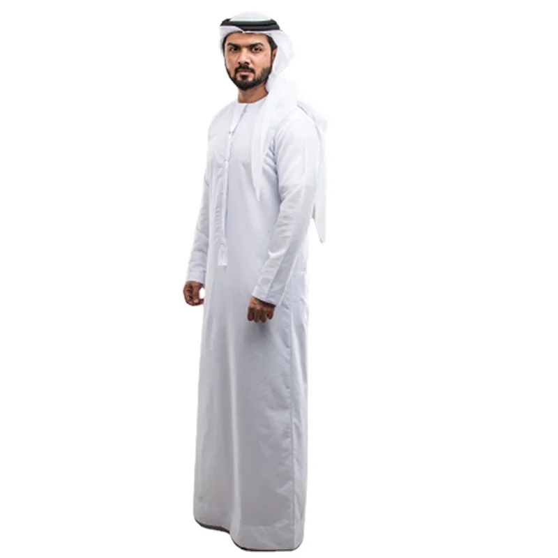 

Muslim Men Jubba Thobe Islamic Clothing Ramadan Mens Moroccan Kaftan Robe Saudi Musulman Abaya Caftan Jubah Dubai Arab Dresses