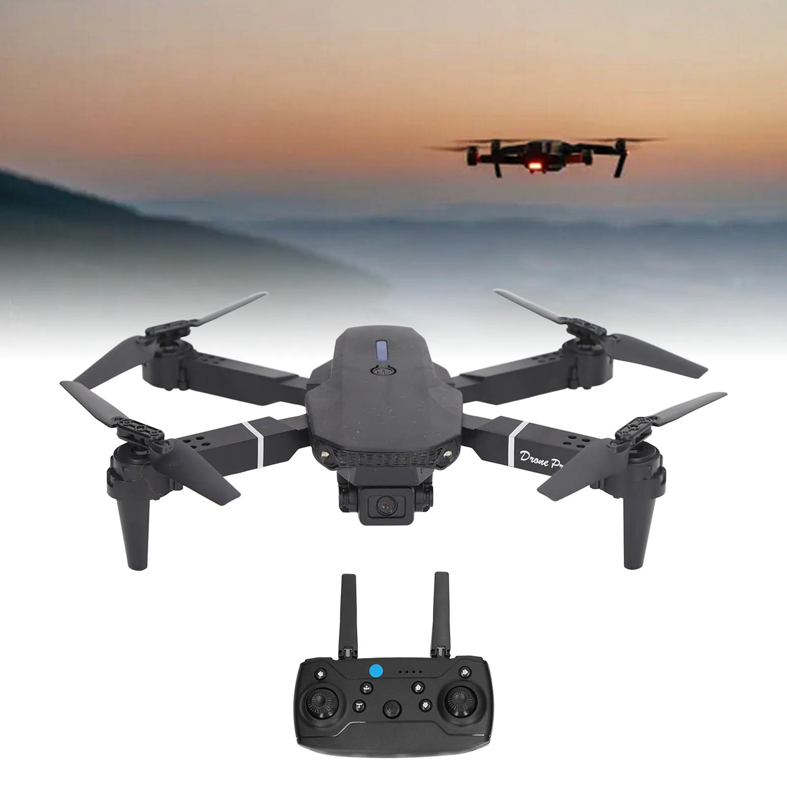4 Axle RC Drone Rotating Foldable RC Drone Double Camera for Outdoors