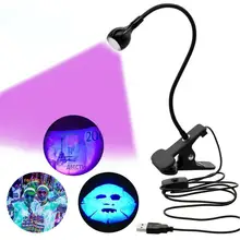 

USB Led Desk Light Clip-On Flexible Bright Led UV Lamp Adjustable Glue Nail Dryer Curing Gel Nail Cash Medical Product