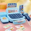 Cash Register Toy Simulation Supermarket Cash Register Toys Set With Lighting Sound Effects Calculation Checkout Early Education 2