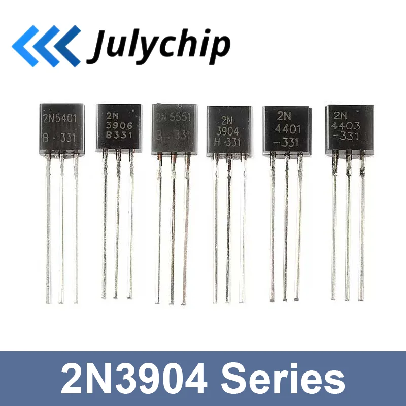 Transistor Sortierkit 10 Werte 200 Stück - 2N3904, 2N3906, MPS2222A U.v.m. Für Elektronik Projekte