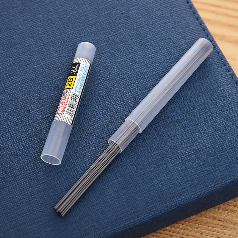 Mechanical Pencils with Refills Set 2B 0.5 0.7 mm Transparent Drafting Writting Supplies Japanese Style Stationery