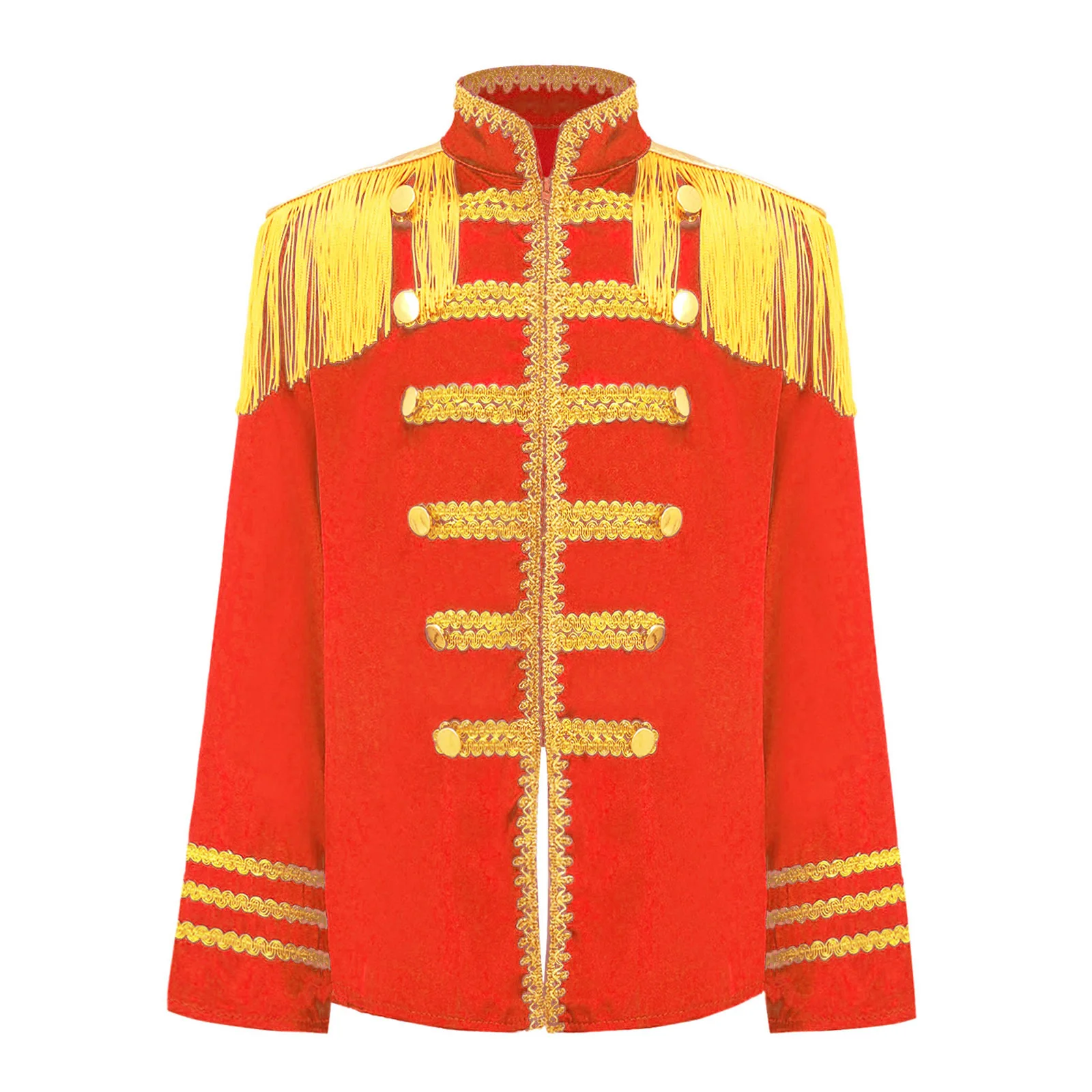 thumbnail image 1 of Camiseta de banda de rock para niños y niñas, músico, cantante, disfraz de estrella del pop británica de los años 60, disfraz de maestro de ceremonias de circo para fiesta de Halloween, 1 of 5