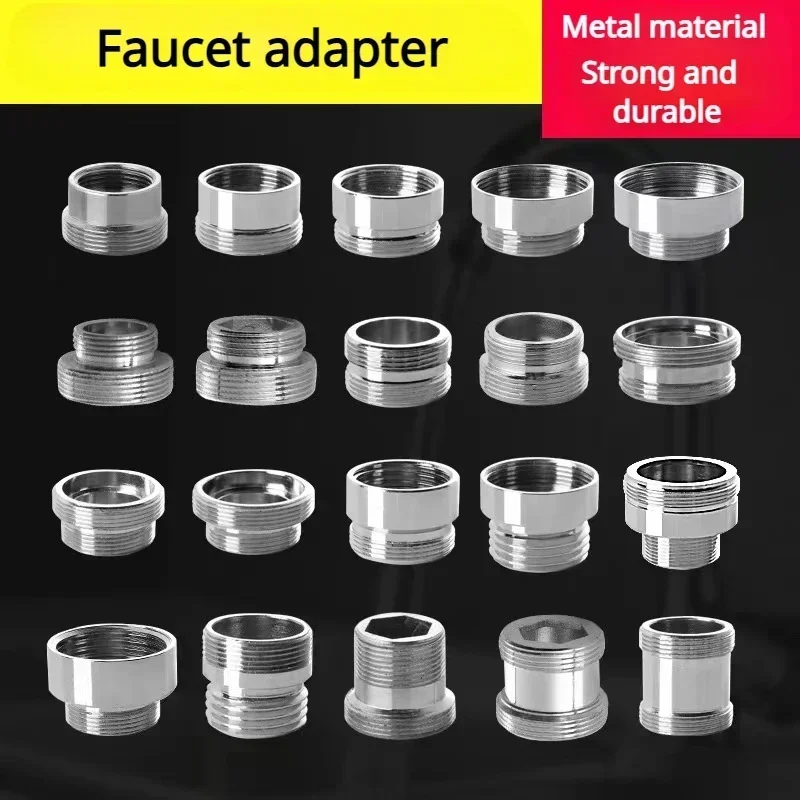 Faucet Adapter 22 Turn 16 18 20 22 24 26 28 30 32mm Internal and External Fine Tooth Faucet Conversion Thread Accessories faucet adapter