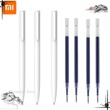 

Original Xiaomi Mi Gel Pen MI Pen 9.5mm No Cap Bullet Black Pen PREMEC Smooth Switzerland Refill MiKuni Japan OEM Black Blue Ink