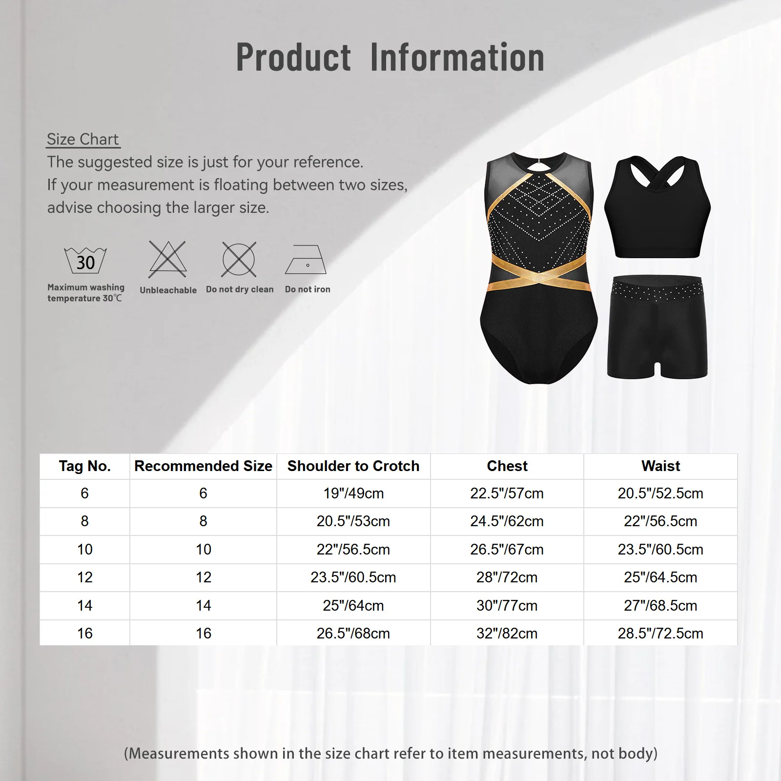 Girls Gymnastics & Ballet Outfit Set 5