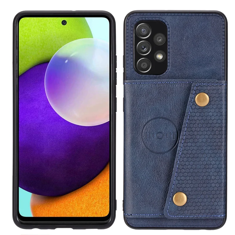 Premium PU Leather Wallet Phone Case with Magnetic Car Holder and Card Slots, Stand Cover