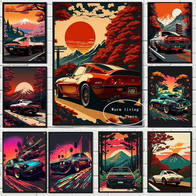 Poster JDM Anime Pixel Style Voiture Japonaise Street Sports Car Poster  décoratif sur toile Poster et image d'art Impression moderne Famille  Chambre 30 x 45 cm : : Cuisine et Maison