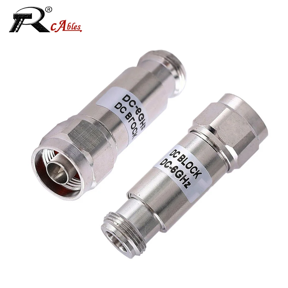 Blocker Macho para Fêmea Conector Acessórios de rf Niquelado dc Block n Dc6ghz 2w n tipo n 1pc jk dc