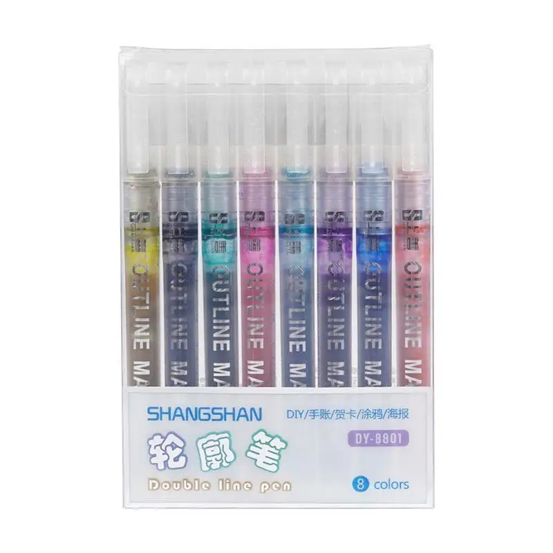 

Контурные ручки для рисования, водостойкие Контурные ручки для рисования, двойные Контурные ручки для рисования, для творчества, проектов по фото