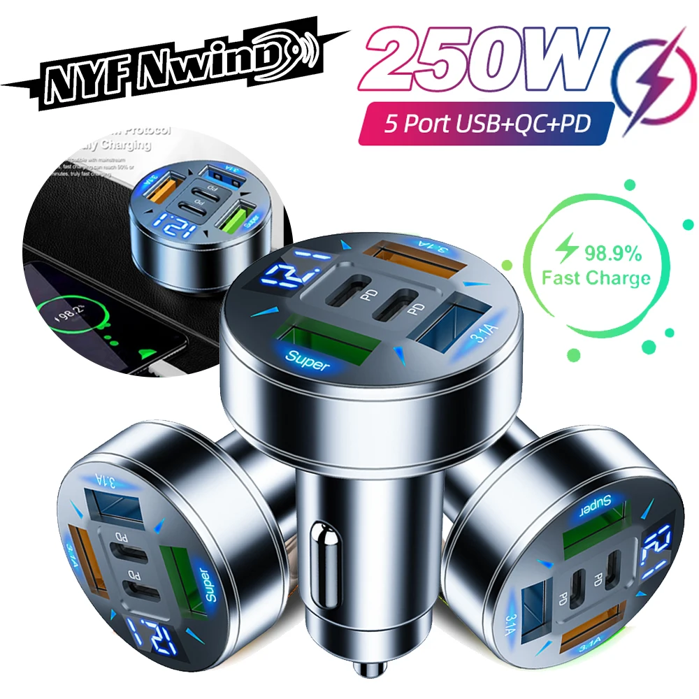 Car Charger QC 3.0 USB Type-c Quick Charging